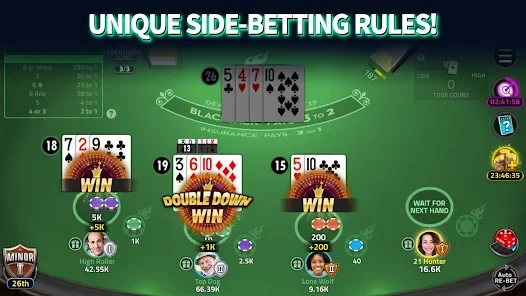 Ambiente de mesa de casino en vivo